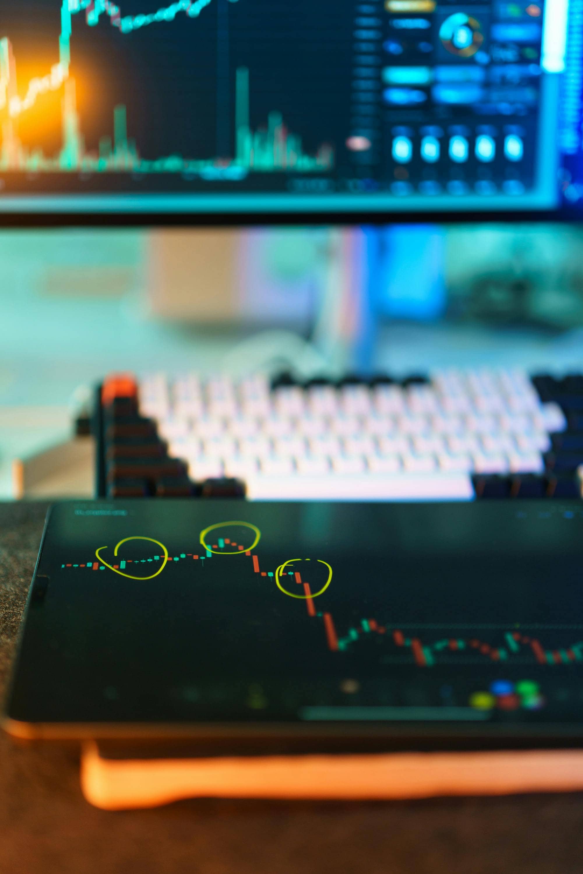 Digital performance charts used to review campaign signals and online travel demand